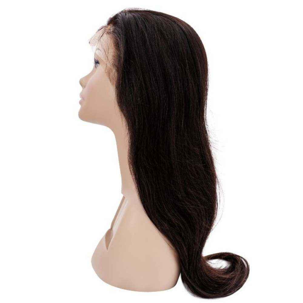 Straight Full  Human Hair Lace Wig
