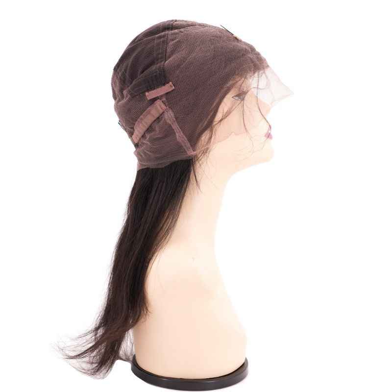 Straight Full  Human Hair Lace Wig